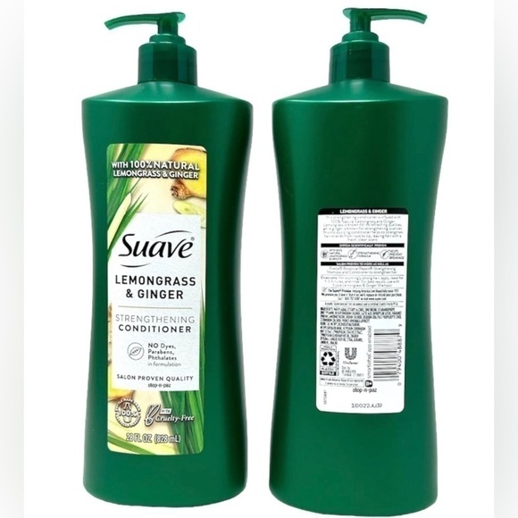 Suave Lemongrass Ginger Strengthening Conditioner 28 Oz Ea Dye Paraben Free